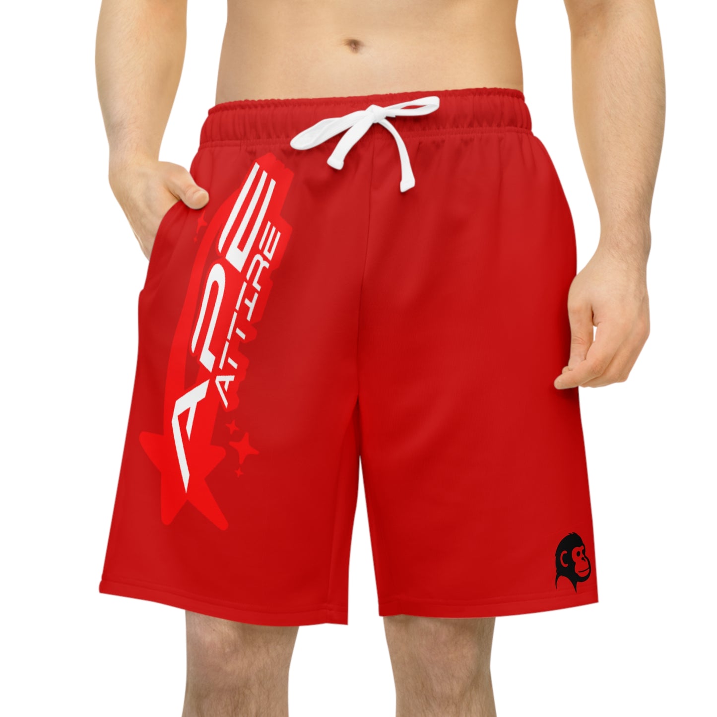 Ape Attire Shorts V2 (Red)